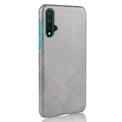 Avis Wewoo Coque PC + PU antichoc Litchi Texture pour Huawei Nova 5 / Nova 5 Pro Gris