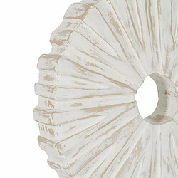 Avis BigBuy Home Sculpture Blanc Beige Bague 25,5 x 9,5 x 37 cm