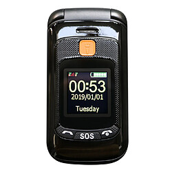 Yonis Téléphone Portable 2.4 Pouces Dual SIM SOS FM Téléphone Portable 2.4 Pouces Dual SIM Boutons Grands SOS FM Batterie Longue Durée Noir YONIS