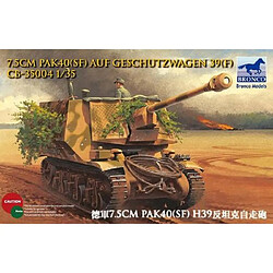 Bronco Models Maquette Char 7.5cm Pak40(sf) Auf Geschutzwagen 39(f)