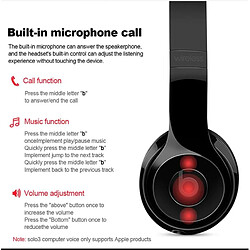 Acheter GUPBOO Casque Bluetooth sans fil avec micro et basses profondes