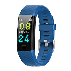 Wewoo Bracelet connecté Y10 0,96 pouces TFT écran couleur IP67 Smart étancherappel de soutien / surveillance de la fréquence cardiaque / de la pression artérielle / du sommeil / Oxymètre bleu