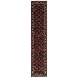 Vidal Tapis de couloir en laine 409x85 rouge Bidjar