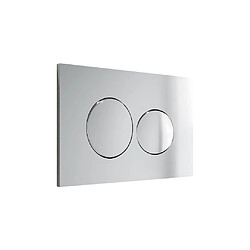 Vente-Unique Plaque de commande pour WC avec double touche - Chrome - OPULUS