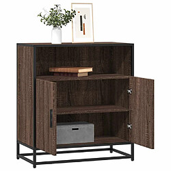 vidaXL Buffet chêne marron 68x35x76 cm bois d'ingénierie