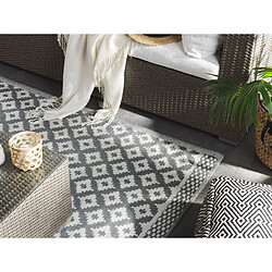 Avis Beliani Tapis extérieur au motif géométrique gris 120 x 180 cm THANE