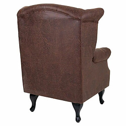 Fauteuil Alexandra House Living Noir 84 x 86 x 84 cm Cuir Synthétique pas cher