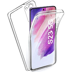 Xeptio Coque 360 degrés intégrale pour Samsung Galaxy S23 Plus / S23+ 5G Protection arrière et Avant