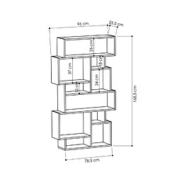 Avis Concept Usine Meuble avec étagères bois SKOG