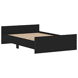 Avis Maison Chic Lit adulte - Cadre Structure de lit avec tête de lit Contemporain/pied de lit noir 120x190 cm -MN94718