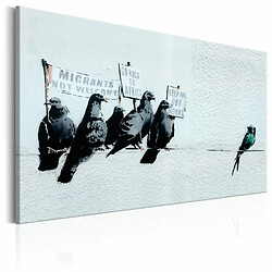 Paris Prix Tableau Imprimé Protesting Birds - Banksy 40 x 60 cm