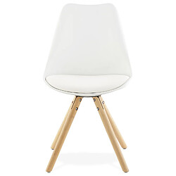 Avis Alterego Chaise scandinave 'GOUJA' blanche