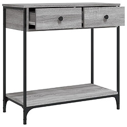 Maison Chic Table console | Meuble d'entrée | Table d'appoint sonoma gris 75x34,5x75 cm bois d'ingénierie -GKD89851 pas cher