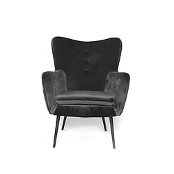 Meubler Design Fauteuil En Velours Design Zola - Noir