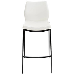 Non Tabouret de bar Matola simili cuir noir