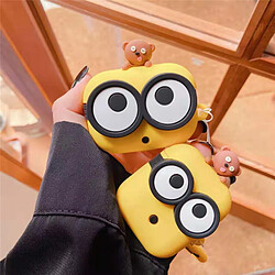 GUPBOO Airpods Coque Housse Étui Protecteur Compatible pour AirPods 3-Fille de dessin animé mignon méchant aux grands yeux