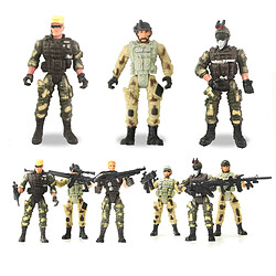 Collection de Figurines Articulaires Mobiles 6pcs Soldat Américain Guerrier