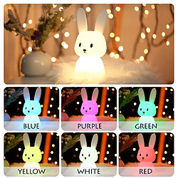 Avis Universal Lapin Nightlight Baby Touch 7 Colors | USB Rechargeable Peut Timer Nightlight Lampe Décorative pour Enfants Décoration de Noël Chambre d'Enfants Cadeau d'Anniversaire, (Blanc)