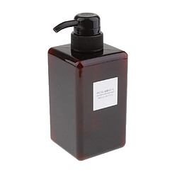 Avis Distributeur De Savon Conteneurs Cosmétiques Flacon Marron 450ml