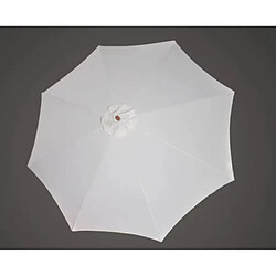 vidaXL Parasol 300x258 cm Blanc sable