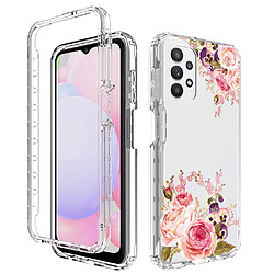 Coque en TPU 2-en-1 pour votre Samsung Galaxy A13 4G - une rose