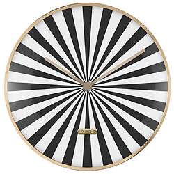 Avis Karlsson Horloge en métal Candy Swirl Dome noir.