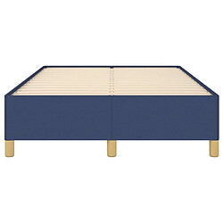 Acheter Maison Chic Lit adulte - Lit simple Cadre de lit,Structure du lit Contemporain Bleu 120 x 200 cm Tissu -MN22433