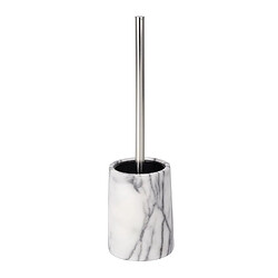 WENKO Brosse WC design marbre Onyx - Blanc