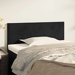 Maison Chic Tête de lit moderne pour chambre - Décoration de lit Noir 90x5x78/88 cm Velours -MN87574