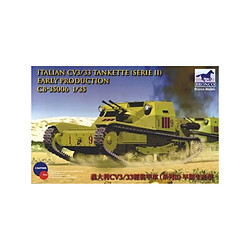 Bronco Models Maquette Véhicule Cv L3/33 Tankette Italian Army