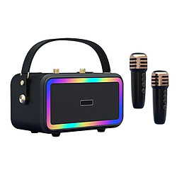 Yonis Enceinte Bluetooth Rétro Karaoke Couleurs Vives