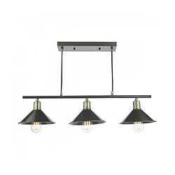 Avis Luminaire Center Suspension Jalen Laiton antique,Gris mat 3 ampoules 20cm