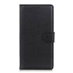 Etui en PU avec support noir pour votre Sony Xperia 10 II