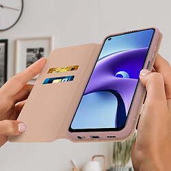 Avis Avizar Housse Xiaomi Redmi Note 9T 5G Étui Folio Porte-carte Fonction Support Rose gold