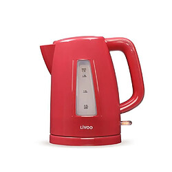 Acheter Livoo Bouilloire électrique ROUGE 2200W sans fil 1.7L Socle pivotant 360°C ROUGE