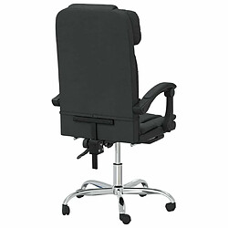 Maison Chic Fauteuil de massage inclinable de bureau,Fauteuil luxe de relaxation Noir Similicuir -MN78647 pas cher