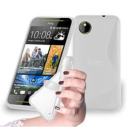 Cadorabo Coque HTC Desire 700 Etui en Transparent