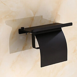 Acheter Universal Porte-papier hygiénique simple monté sur le mur Fixation de salle de bains Porte-papier rouleau en acier inoxydable avec portable & 124 ; Porte-papier (noir)