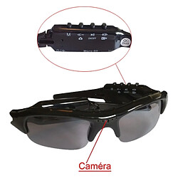 Totalcadeau Lunettes solaires camera espion et lecteur MP3 espionne