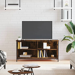 Maison Chic Meuble TV scandinave - Banc TV pour salon Chêne fumé 100x40x50 cm Bois d'ingénierie -MN70364