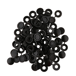 Capuchons à visser, couvercles en plastique, rabattables pour s'adapter à la taille 50 g / 6 g ou 8 g, noir