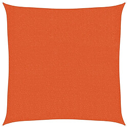 vidaXL Voile d'ombrage 160 g/m² Orange 3x3 m PEHD