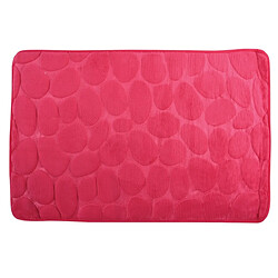 MSV Tapis de bain Microfibre Galet Mousse 40x60cm Fuschia