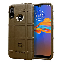 Wewoo Coque Souple Pour Motorola E6 Plus Housse TPU antichoc à couverture totale Marron