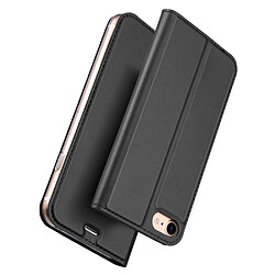 Dux Ducis Etui en PU avec porte-carte noir pour votre Apple iPhone SE 2/iPhone 9