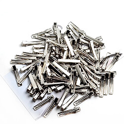 30 / 100Pack Pinces à cheveux en alligator plates simples à une broche arcs de bricolage 4cm (100Pack) pas cher