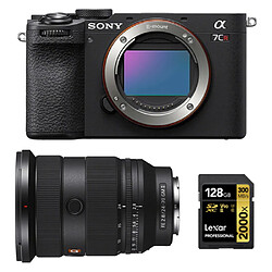 Sony Alpha a7CR (Noir) Appareil photo sans miroir +Sony FE 24-70mm f2.8 GM II (SEL2470GM2) E-Mount+Lexar 128GB Professional 2000x UHS-II SDXC Memory Card