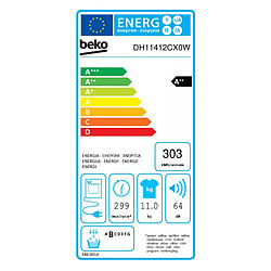 Avis Sèche-linge pompe à chaleur à condensation 11kg - dh11412cx0w - BEKO