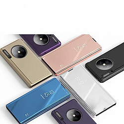 Acheter Wewoo Coque Rigide Pour Huawei Mate 30 Pro Plating Mirror Flip et Left Flip Cover avec support Holster violet bleu