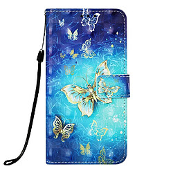 Etui en PU impression de motifs motif papillon pour Samsung Galaxy A50